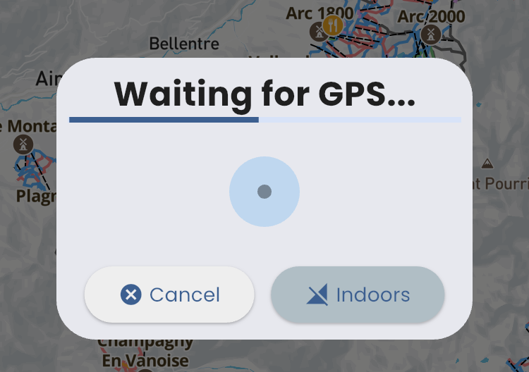 Screenshot of Piste IOS