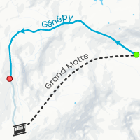 Map of Génépy Piste