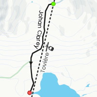 Map of Johan Clarey Piste